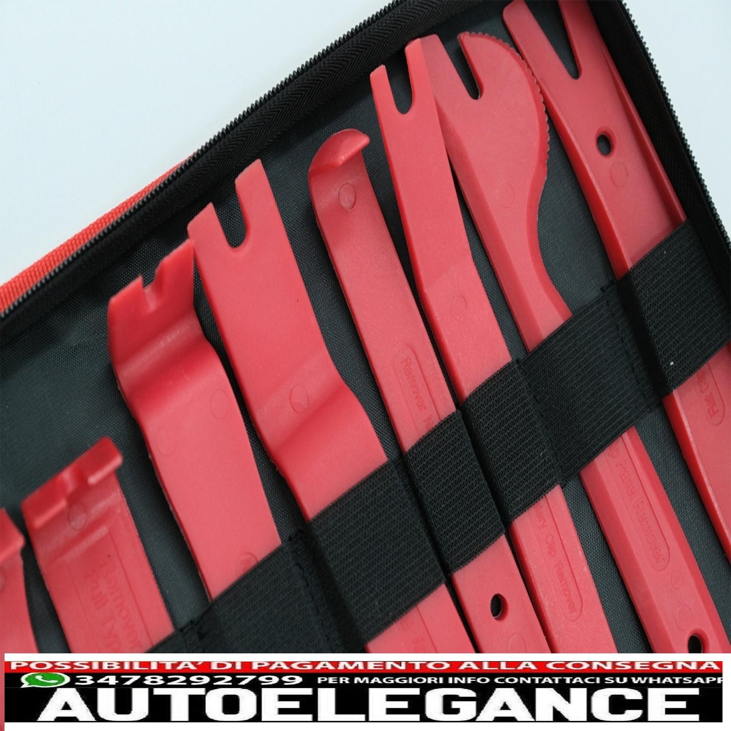 Auto Coating Removal Tool Kit 19pcs Portable Zipper Bag 