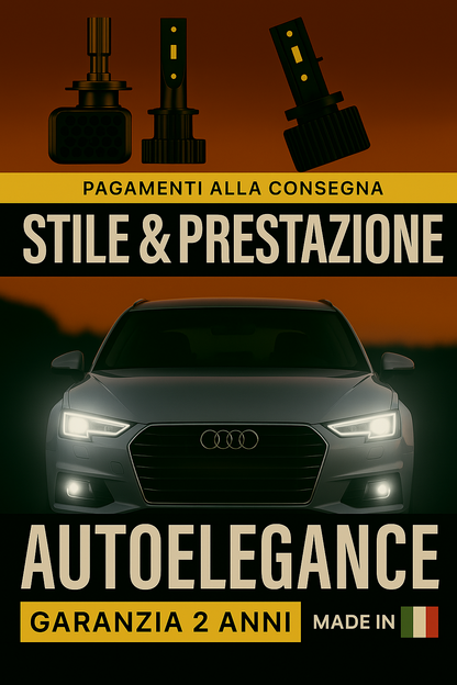 ❤️ KIT LED D3S 6000K BIANCO GHIACCIO ANABBAGLIANTI PER  AUDI A5❤️