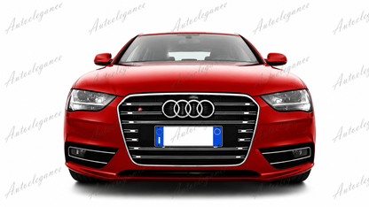 🔥ART.0588 GRIGLIA ADATTO PER AUDI A4 B8 2011-2015 LOOK S4 BORDO CROMATO🔥