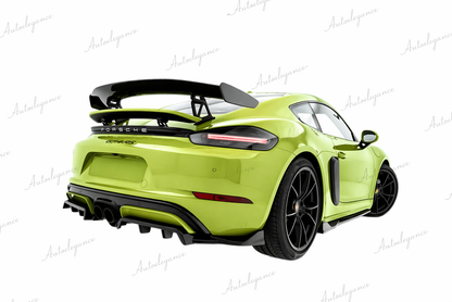 🔥ART.9668 SPLITTER POSTERIORE(CON BARRE VERTICALI PORSCHE 718 CAYMAN GTS 982c🔥