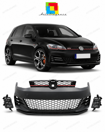 💕PARAURTI ANTERIORE VOLKSWAGEN VW GOLF 7.5 17-20 LOOK GTI💕