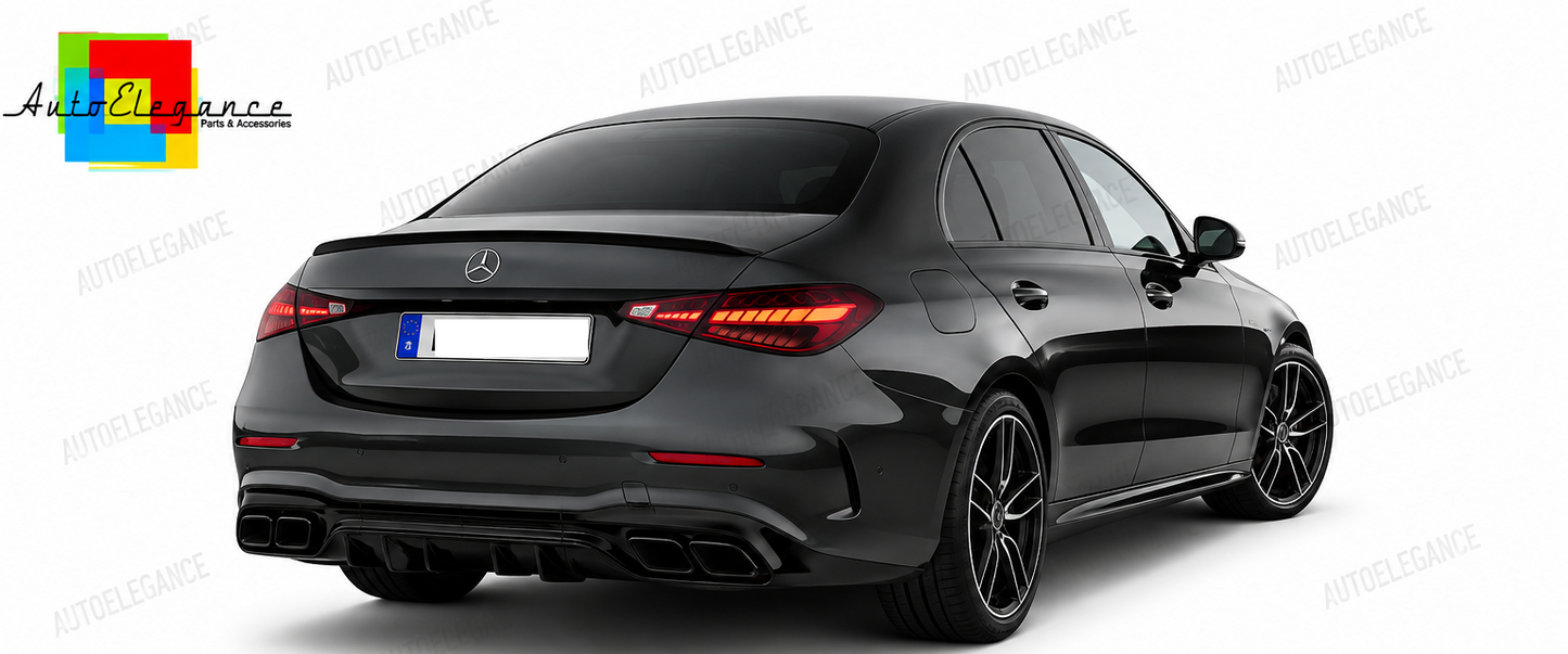 💕PARAURTI POSTERIORE MERCEDES W213 21-24 LOOK AMG E63S DIFFUSORE💕
