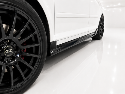 👉Minigonne laterali per Audi A3 8P Sportback (2005-2012) ABS nero lucido👈