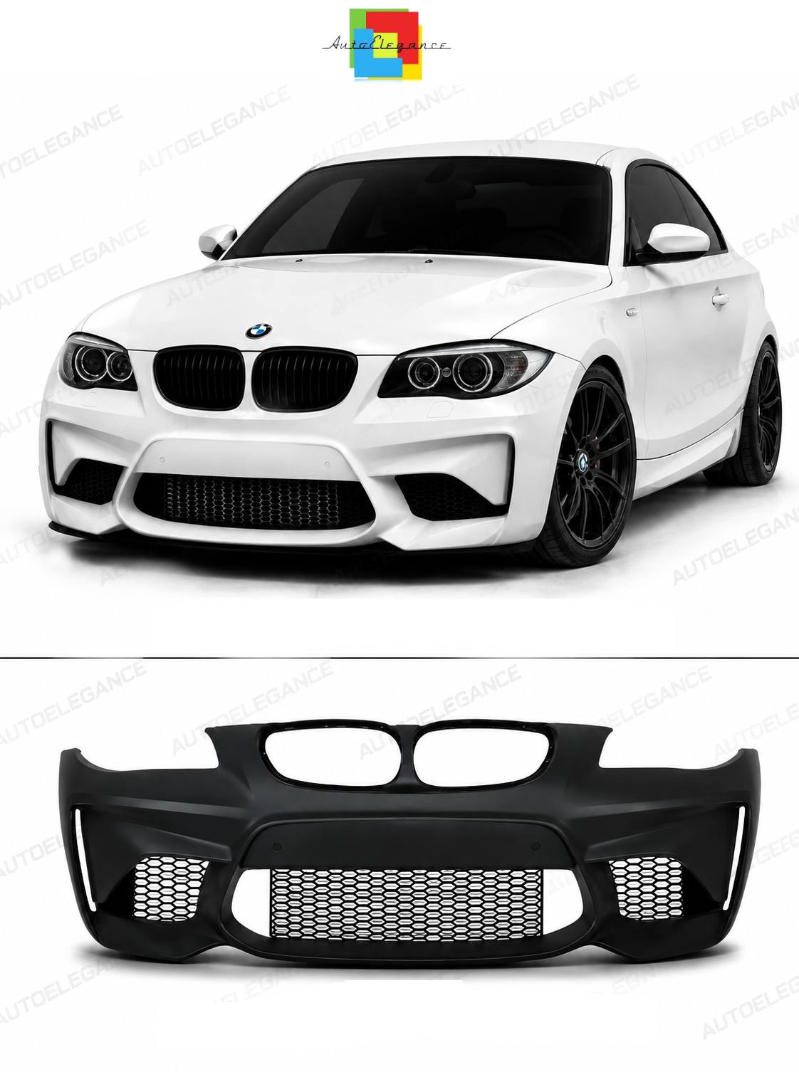 💕 PARAURTI ANTERIORE BMW E60 E61 LOOK M2C PDC 💕