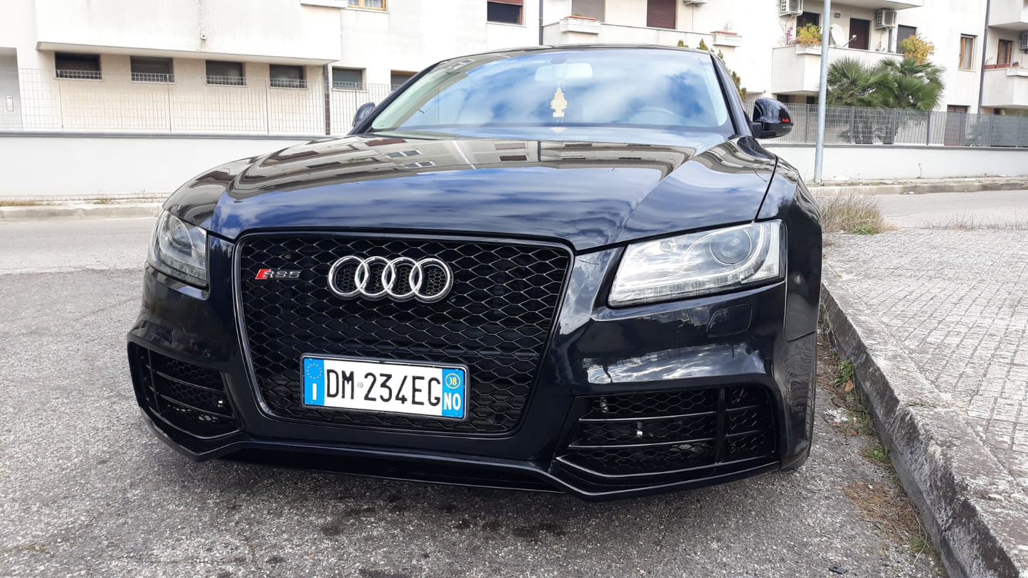 Paraurti anteriore e spoiler aggiuntivo adatti per Audi A5 8T (2007-2011)