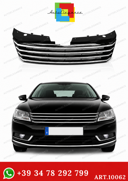 💫ART.10062 GRIGLIA NERA CROMATA PER VW PASSAT B7 2010-2014💫