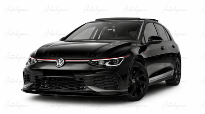 🔥SPLITTER PER GOLF MK8 8GTI GTD GTE R R-LINE GTI IN ABS 20-24 NERO LUCIDO🔥