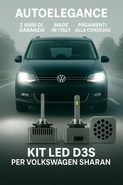 ⭐KIT XENON D3S 6000K ANABBAGLIANTI PER VOLKSWAGEN SHARAN – LUCE BIANCA POTENTE⭐