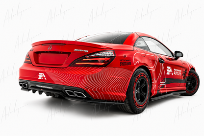 🔥ART.9693 SPLITTER POSTERIORE PER MERCEDES-BENZ SL 63 AMG R231🔥