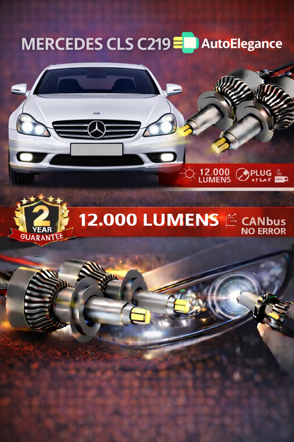 KIT LED Mercedes CLS C219 ANABAGLIANTI H7 CANBUS Bianco 6500K 360 gradi