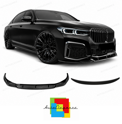 💕SPLITTER + SPOILER  BMW SERIE 7 G11 G12 M PERFORMANCE  NERO LUCIDO 💕