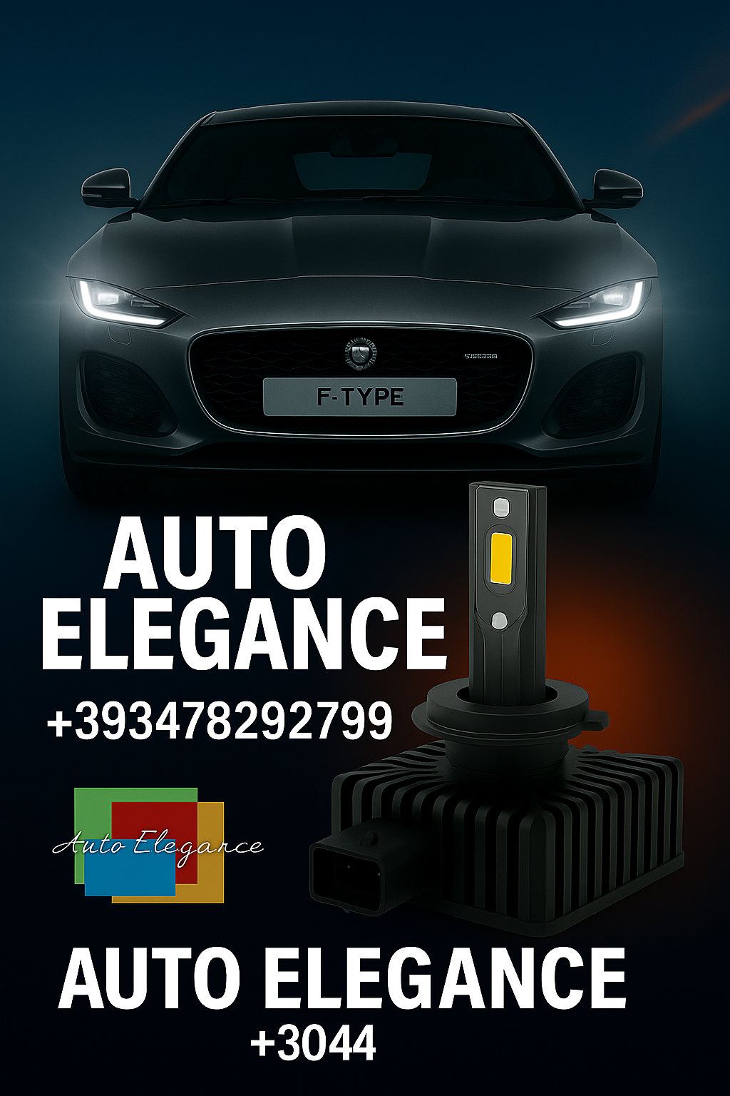 💕COPPIA LAMPADE D1S LED DA XENON A LED PER  JAGUAR F-TYPE💕