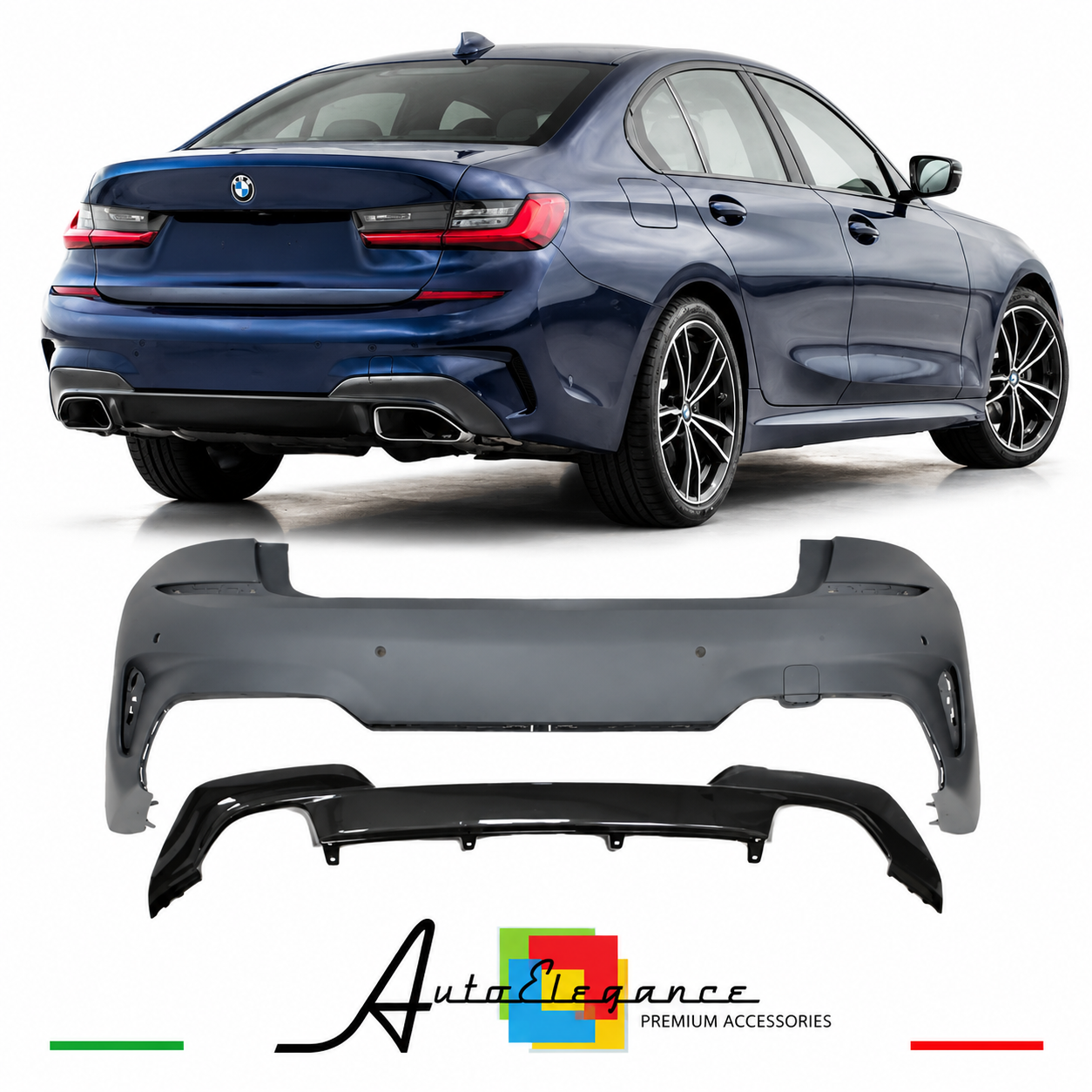 PARAURTI POSTERIORE BMW G20 19-22 LOOK M 340i PDC