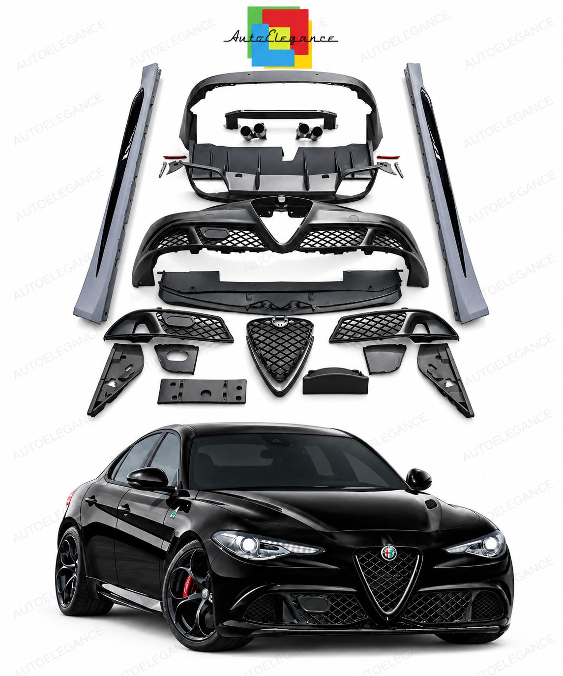 👉BODYKIT Alfa Romeo Giulia (952) (2016-En) Quadrifoglio👈