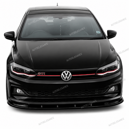 💫Splitter Anteriore Nero Lucido per Polo 8 GTI R-line 2017-2021💫