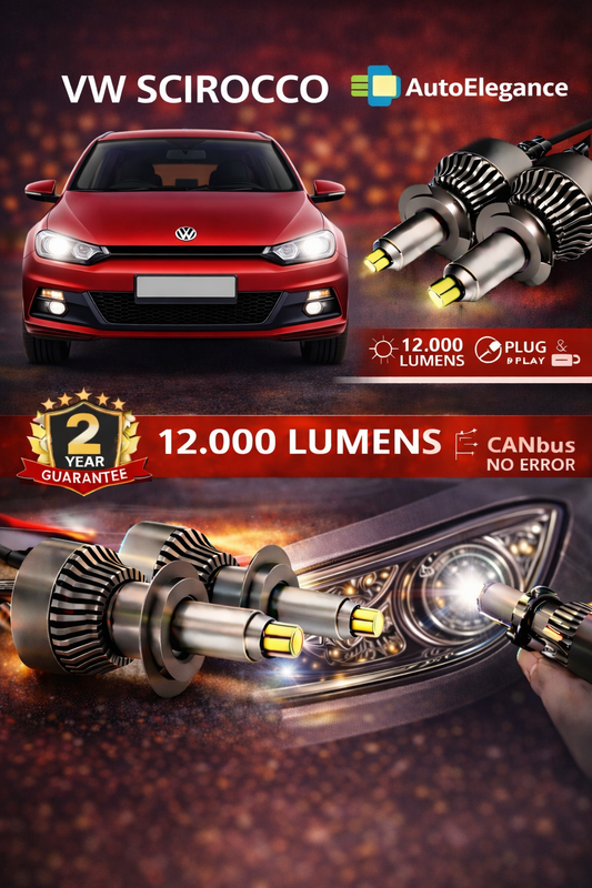 KIT LED per Mercedes VW SCIROCCO ANABAGLIANTI H7 CANBUS Bianco 6500K 360 gradi