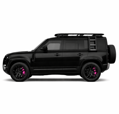 🔥COPRI PINZE FRENO IN ALLUMINIO ROSA PER LAND ROVER DEFENDER 2020-2025🔥
