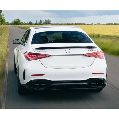 ART.5583 DIFFUSORE MERCEDES CLASSE C W206 2021+ AMG Look C63 NERO LUCIDO