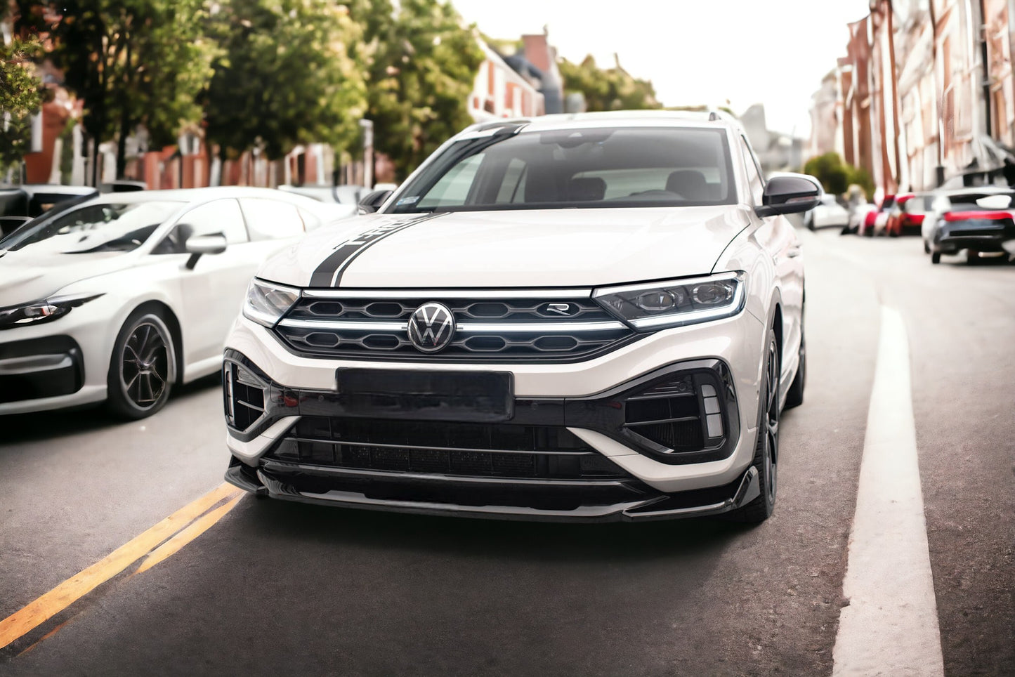 SPLITTER ANTERIORE V.2 ADATTO PER VOLKSWAGEN T-ROC R/R-LINE MK1 FACELIFT