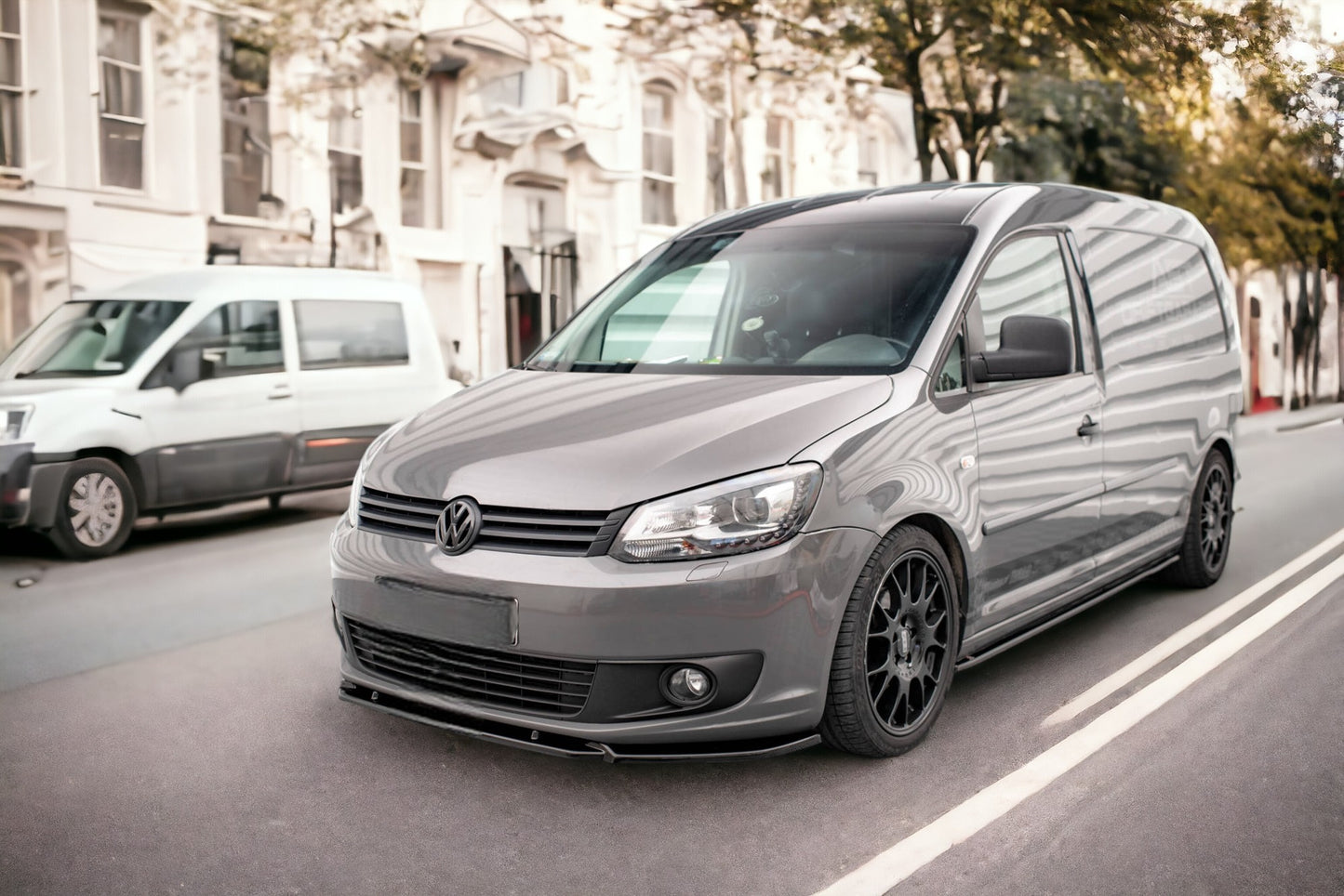 FRONT SPLITTER SUITABLE FOR VOLKSWAGEN CADDY MK3 FACELIFT 