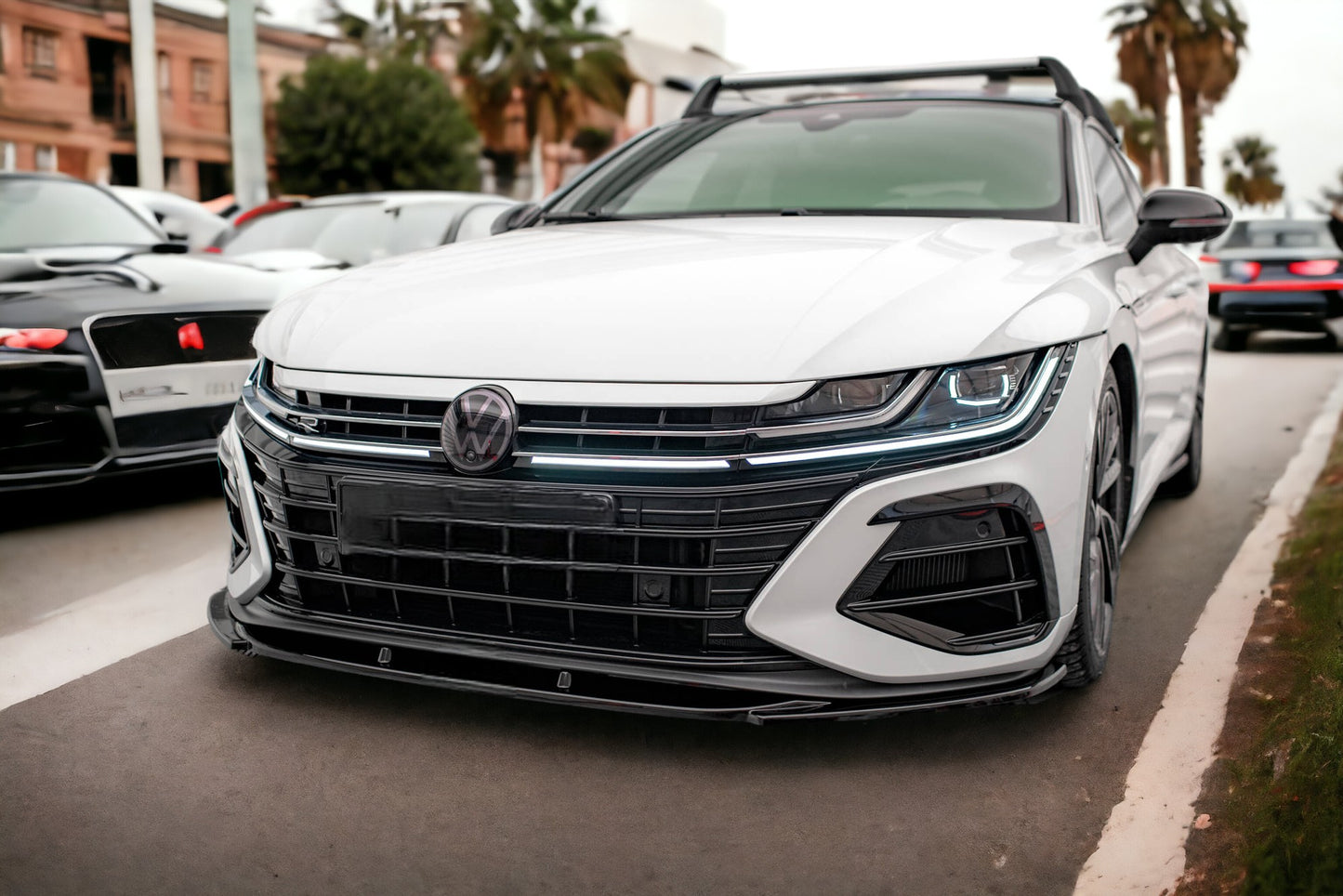 FRONT SPLITTER V.1 COMPATIBLE FOR VOLKSWAGEN ARTEON R 