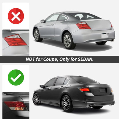 2PCS LED Tail Lights for Honda Accord Inspire 8th Generation Sedan 2008-2013 (Not for Coupe) 