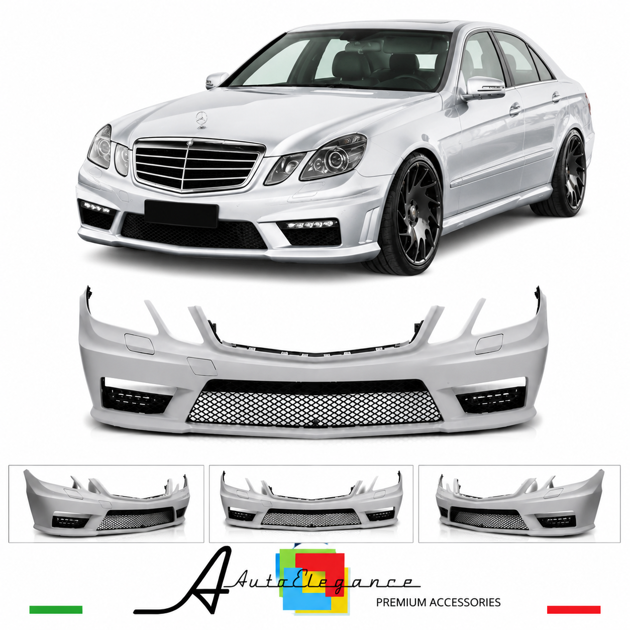 PARAURTI ANTERIORE MERCEDES CLASSE E W212 09-13 LOOK AMG E63
