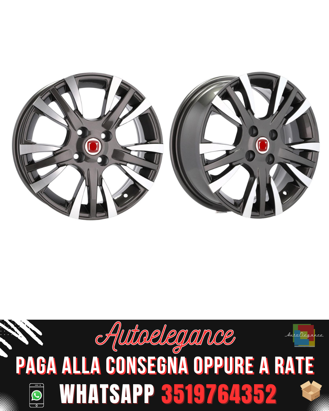 ALLOY WHEEL 15" Suitable for DAIHATSU FIAT FORD HONDA HYUNDAI KIA LADA
