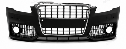 💕PARAURTI ANTERIORE AUDI A4 B7 04-08 LOOK S LINE CROMO NERO PDC SRA💕