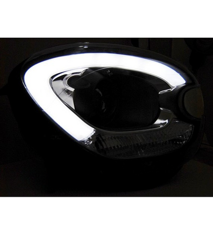 💕 Fari Anteriori Adatto per Mini Cooper R60 R61 10-16 LED Tube Neri 💕