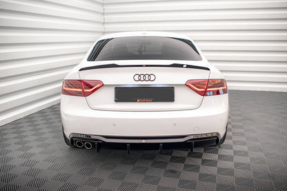 DIFFUSORE PER Audi A5 Sportback 8T Facelift 2012-2016 STANDARD (doppio scarico su un lato) - NEROL UCIDO