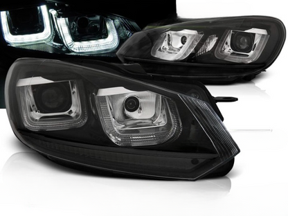 💕ART.5889  FARI  ANTERIORI  VW GOLF 6 08-12 NERO 💕