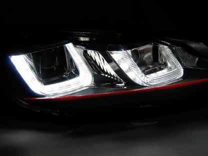 ART.5891 FARI  ANTERIORI VW GOLF 6 08-12 NERA ROSSA