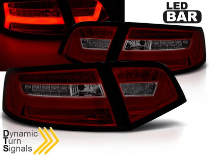 💫ART.6363 Fanali posteriori LED rosso fume adatti per AUDI A6 08-11💫