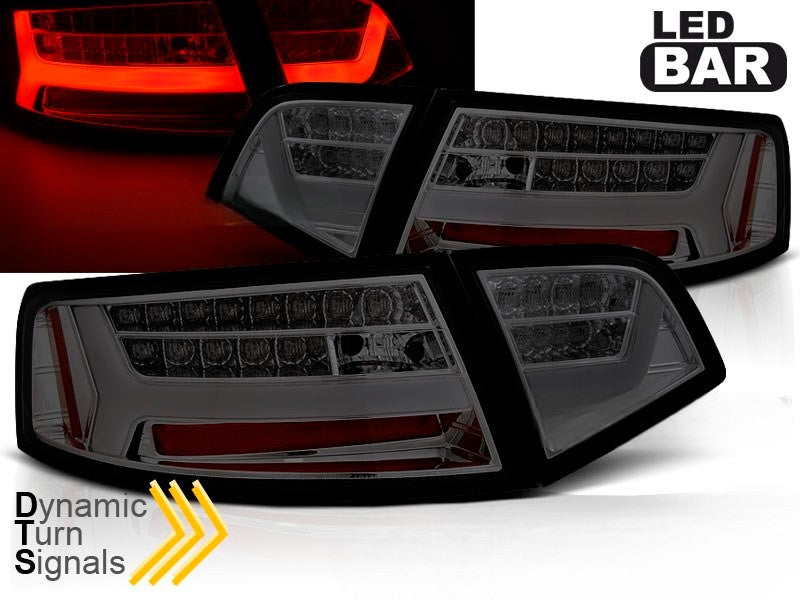 💫ART.6364 Fanali posteriori LED fume adatti per AUDI A6 08-11💫