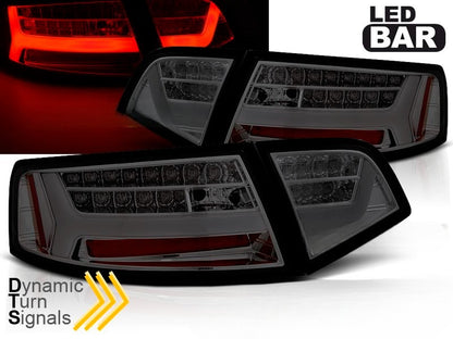 💫ART.6364 Fanali posteriori LED fume adatti per AUDI A6 08-11💫