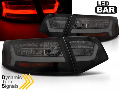 💫ART.6365 Fanali posteriori LED neri adatti per AUDI A6 08-11💫