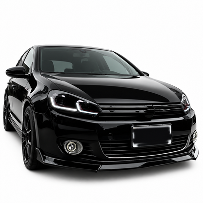 👉Splitter Nero lucido per VW Golf 6 (2008-2014) Paraurti standard👈