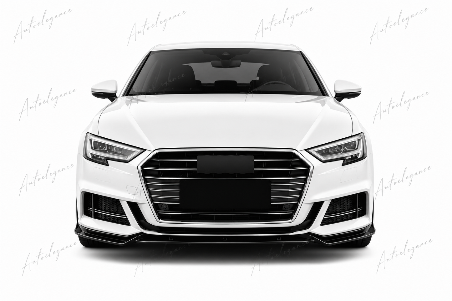 🔥ART.9894 SPLITTER ANTERIORE PER AUDI A3 S3 S LINE 8V NERO LUCIDO 2017-2020🔥