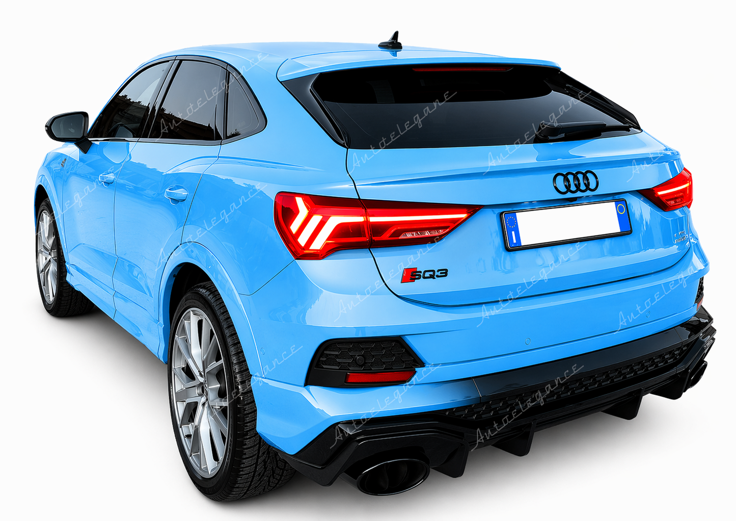 🔥ART.3919 DIFFUSORE PER AUDI Q3 F3 SPORTBACK 2019-2023 S-LINE LOOK NERO🔥