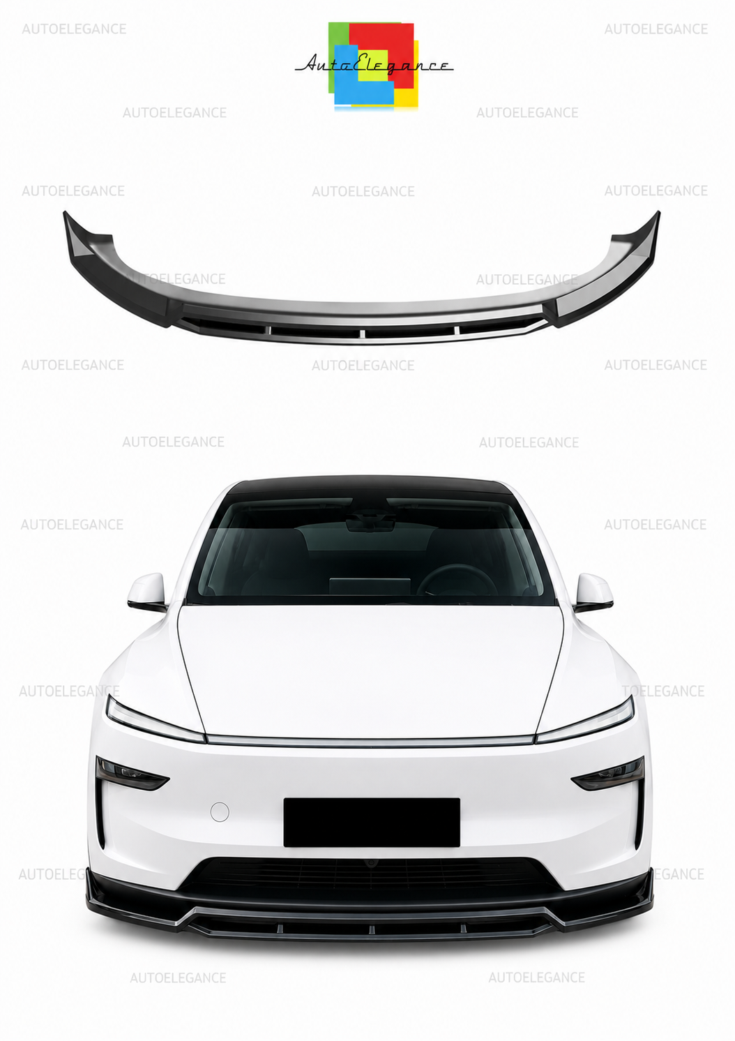 ✨ART.10297 Splitter Anteriore adatto per TESLA Model Y MK1 Facelift 2025+✨