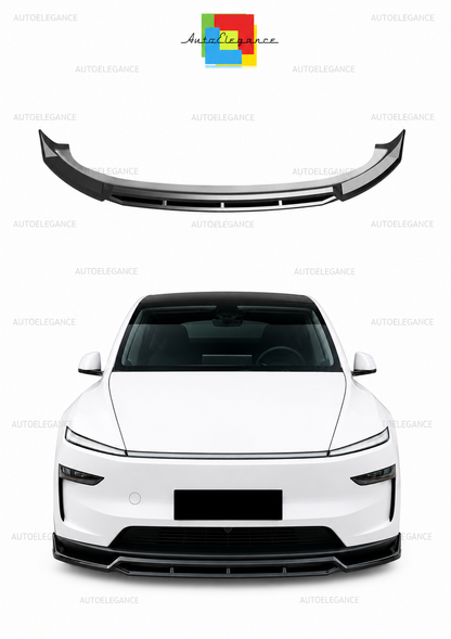 ✨ART.10297 Splitter Anteriore adatto per TESLA Model Y MK1 Facelift 2025+✨