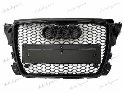 🔥ART.1937  GRIGLIA ADATTO PER AUDI  A3 8P 2008-2012 LOOK RS3 NERO LUCIDO🔥