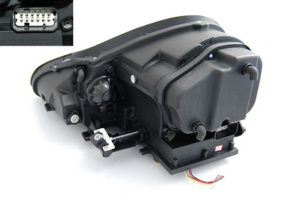 💫ART.4913 FARI ANTERIORI DAYLIGHT CHROME HID PER PORSCHE CAYENNE 2002-2006💫