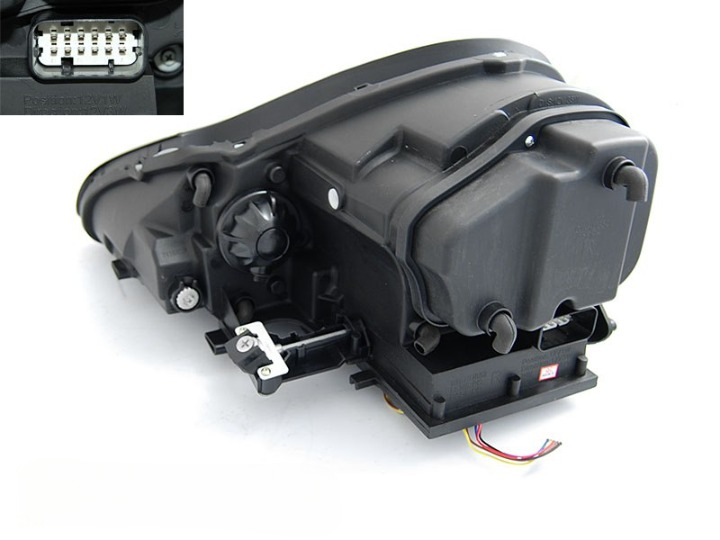 💫ART.4915 FARI ANTERIORI DAYLIGHT NERI HID PER PORSCHE CAYENNE 2002-2006💫