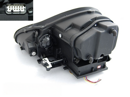 💫ART.4915 FARI ANTERIORI DAYLIGHT NERI HID PER PORSCHE CAYENNE 2002-2006💫