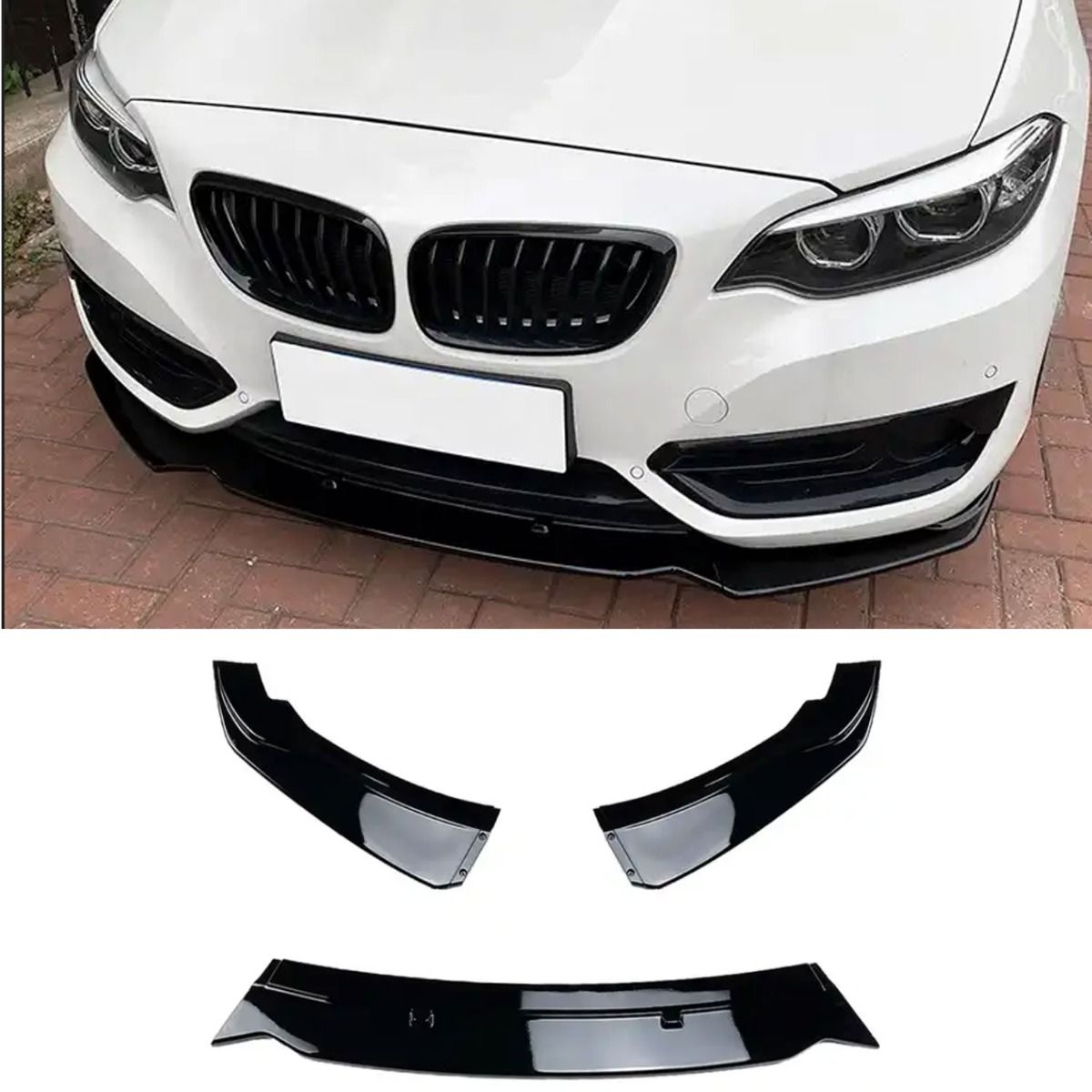 6316⭐Spoiler anteriore splitter adatto per BMW F22 F23 con Sportline 2013-2021⭐