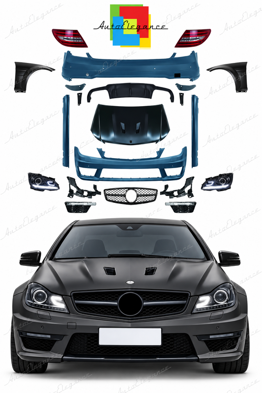 👉Bodykit per Classe C (W204) 08-11 in C63 Facelift 2012+👈