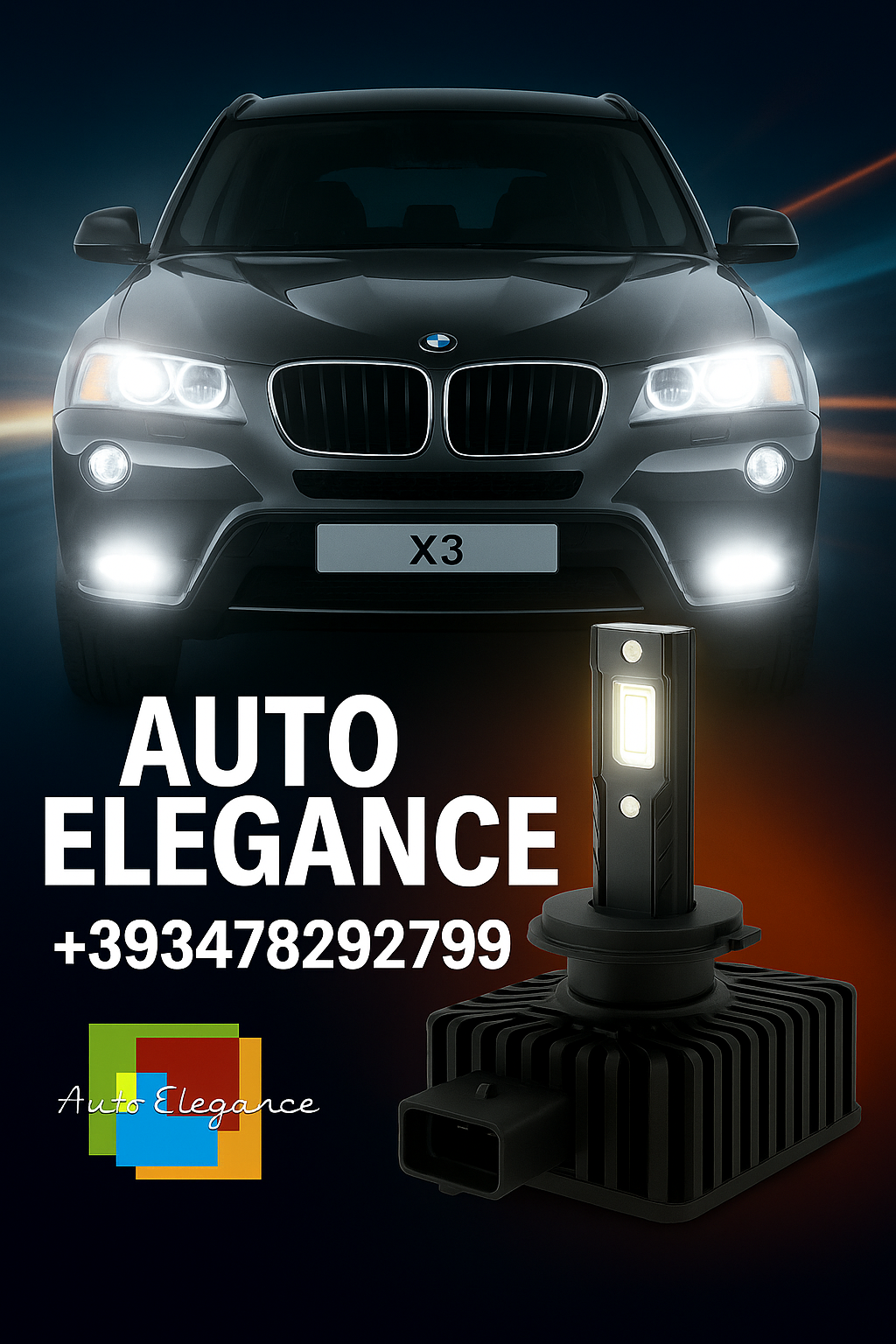 💕COPPIA LAMPADE D1S LED DA XENON A LED PER  BMW X3 E83💕