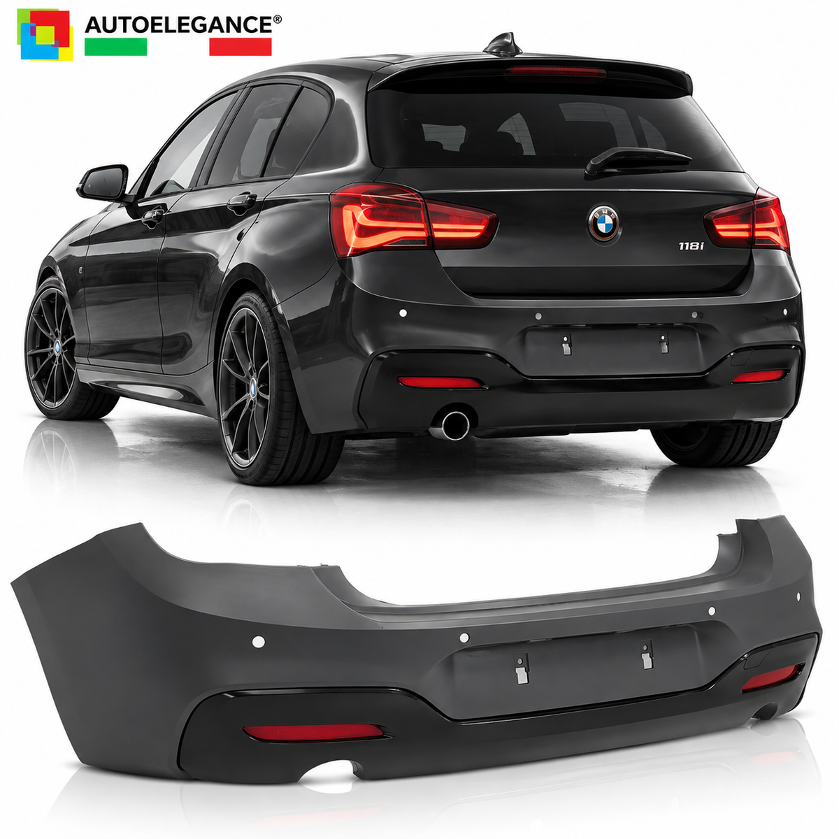 PARAURTI POSTERIORE STILE SPORT ADATTO PER BMW F20 / F21 LCI 15-18 LOOK M